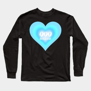 Angel Number 999 Heart Aura Long Sleeve T-Shirt